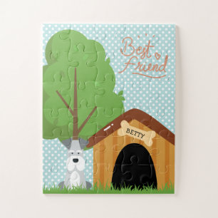 Naam mini Schnauzer Pet Legpuzzel