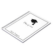 Naam Minimalistisch Afstudeerder Pet klasse 2023 Notitieboek (Linkerzijde)