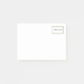 Naam Minimalistisch Gold Lijst Post-it® Notes (Voorkant)