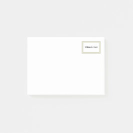 Naam Minimalistisch Gold Lijst Post-it® Notes