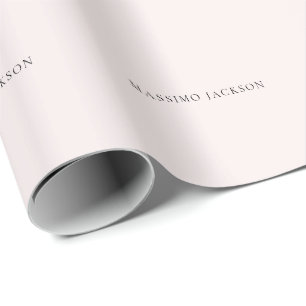 Naam Minimalistisch Modern Eenvoudig Eenvoudige Pa Cadeaupapier