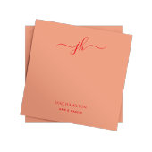 Naam minimalistisch monogram post-it® notes