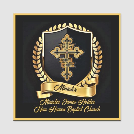 Naam minister naamplaatje (Voorkant)