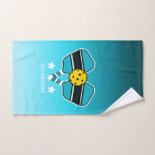  naam Mint Pickleball Paddle Handdoek (Handdoek)