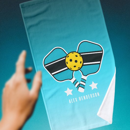  naam Mint Pickleball Paddle Handdoek