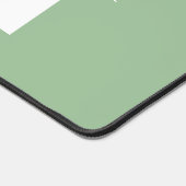 Naam mintgroen kalligrafiescript bureaumat (Hoek)