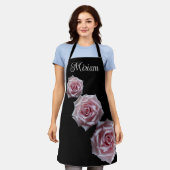  naam Miriam  roze rozen bloemenpracht Schort (Gedragen)