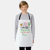 Naam Miss Kerstmeisjes Schort (Gedragen)