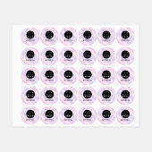 Naam Mode Aangepast Logo Paars winkelen Labels (Vel)