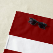 Naam Modern Bourgondisch gestreept patroon Strandlaken (In situ)