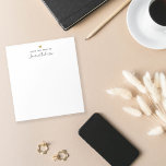 Naam Modern Gold Heart Calligrafie Notitieblok<br><div class="desc">Aangepast ontworpen notebookscherm met een modern en eenvoudig gouden design met uw persoonlijke kalligrafie.</div>