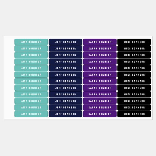 Naam Modern | IJzer-on kleding Labels (Vel)