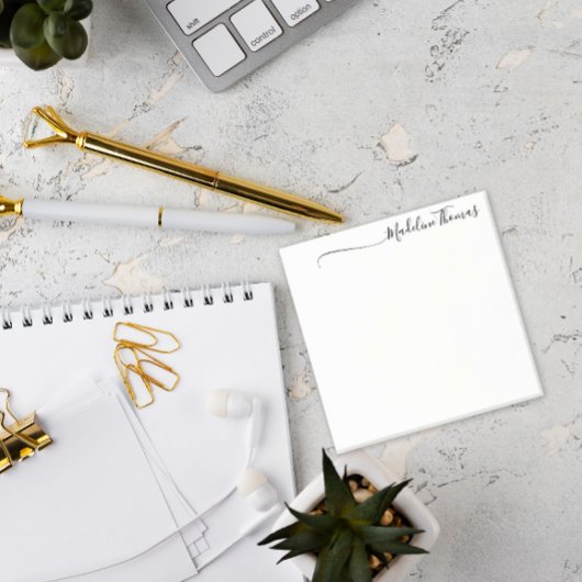 Naam modern kalligrafisch script post-it® notes