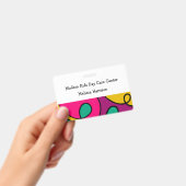 Naam modern kleurrijk dagzorgcentrum badge (Handheld)