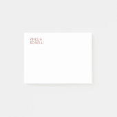 Naam Modern Minimalist Professional Plain White Post-it® Notes (Voorkant)
