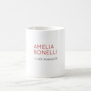 Naam Modern Minimalistisch Professioneel Eenvoudig Koffiemok