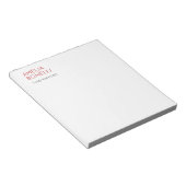 Naam Modern Minimalistisch Professioneel Eenvoudig Notitieblok (Schuin)