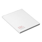 Naam Modern Minimalistisch Professioneel Eenvoudig Notitieblok (Schuin)