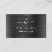 Naam modern Monogram Initiaal Visitekaartje (Voorkant)