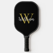 Naam modern monogram pickleball paddle (Voorkant)