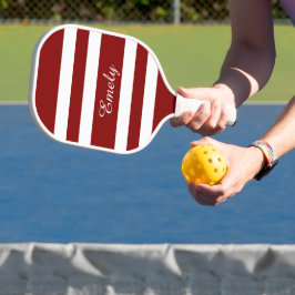 Naam modern rood script pickleball paddle