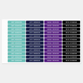 Naam Modern | Strijk op kleding Labels (Vel)