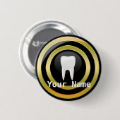 Naam: moderne tandheelkundige hygiënenaamspeld ronde button 5,7 cm (Voorkant /achterkant)