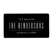 Naam moderne veelgebruikte Script-reeks Etiket (Voorkant)