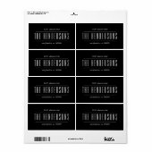 Naam moderne veelgebruikte Script-reeks Etiket (Full Sheet)