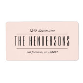 Naam moderne veelgebruikte Script-reeks Etiket (Voorkant)