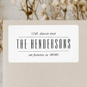 Naam moderne veelgebruikte Script-reeks Etiket