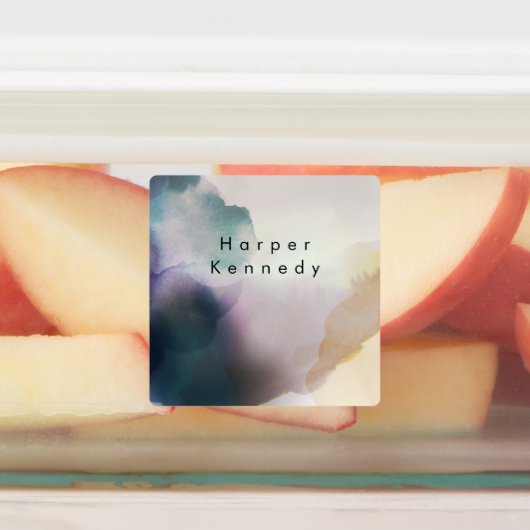 Naam moderne Waterverf Labels (Aangebracht)