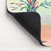 Naam Monogram bijtende boom Muismat (Hoek)