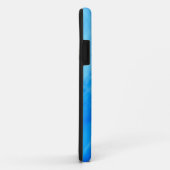 Naam Monogram Blauw Case-Mate iPhone Case (Achterkant/rechts)