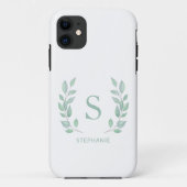 Naam Monogram Case-Mate iPhone Case (Achterkant)
