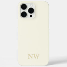 Naam Monogram Classic Minimalist iPhone 16 Pro Max Hoesje