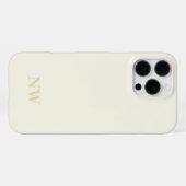 Naam Monogram Classic Minimalist iPhone Hoesje (Achterkant horizontaal)