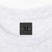 Naam & Monogram | Donkergrijs Labels (Aangebracht)