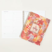 Naam Monogram Fall Leaves Planner (Display)