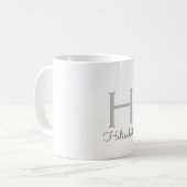 - Naam monogram Familie - Koffiemok (Voorkant links)