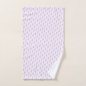 Naam Monogram Farmhouse Lavender Flower Pattern Bad Handdoek (Handdoek)