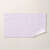 Naam Monogram Farmhouse Lavender Flower Pattern Bad Handdoek (Handdoek)
