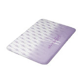 Naam Monogram Farmhouse Lavender Flower Pattern Badmat (Gekanteld)