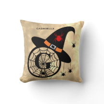 Naam Monogram G Halloween Sky Witch Spiders