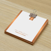 Naam monogram gepersonaliseerd goud post-it® notes