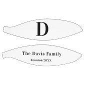 Naam monogram gezinshereniging eenvoudig basketbal (Panelen)