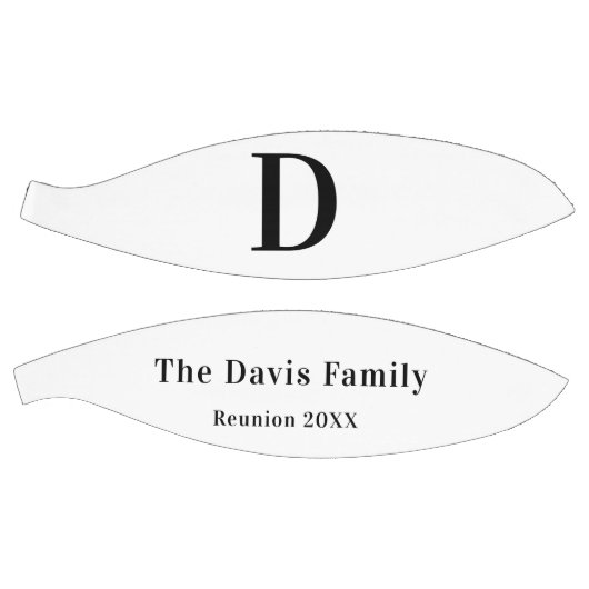 Naam monogram gezinshereniging eenvoudig basketbal (Panelen)