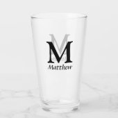 Naam monogram glas (Achterkant)