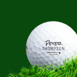 naam monogram golf_ballen voor stijlvolle golfspel golfballen<br><div class="desc">Een gepersonaliseerde golf_ball voor een stijlvolle golfspeler.. een simpel monogram ontwerp.</div>