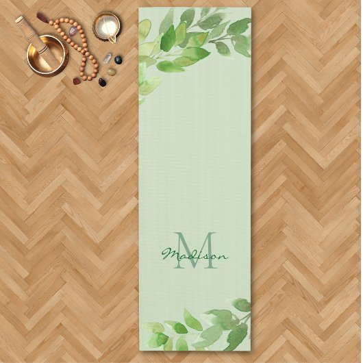 Naam Monogram Groen Yogamat